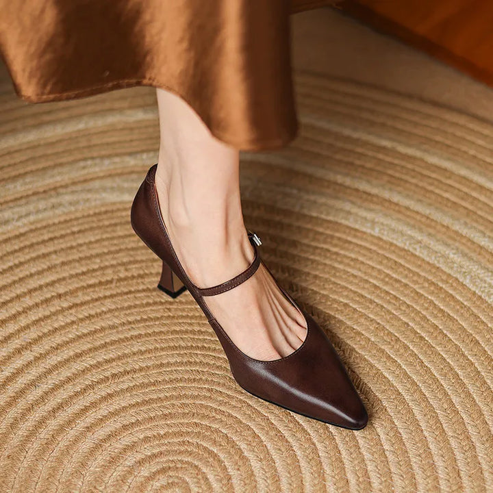 Authentic Leather Heels Samara