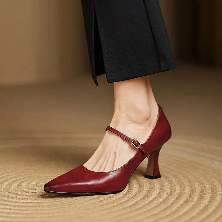 Authentic Leather Heels Samara
