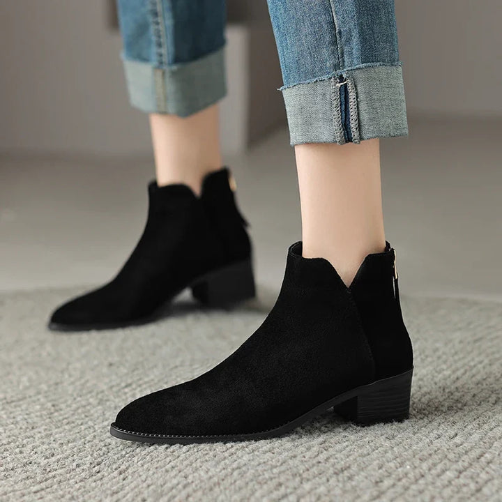 Farah Genuine Leather Ankle Boots