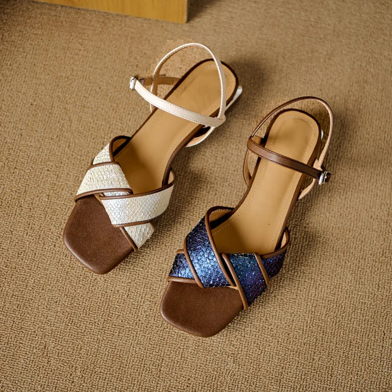 Rovena Leather Sandals