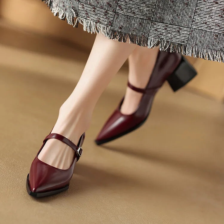 Authentic Leather Allure Heels
