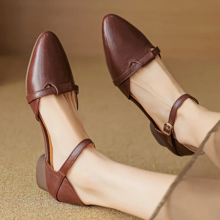 Authentic Leather Heels Laney