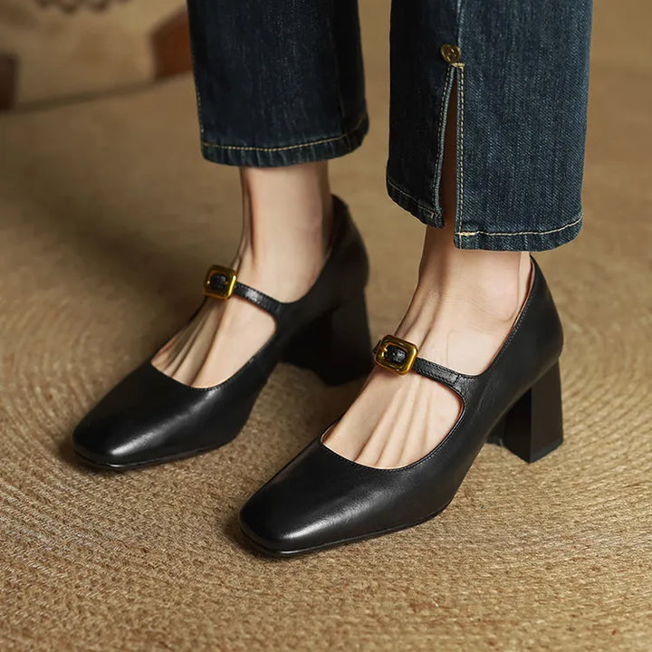 Authentic Leather Heels Luisa