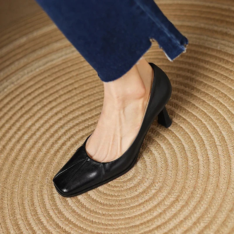 Authentic Leather High Heels
