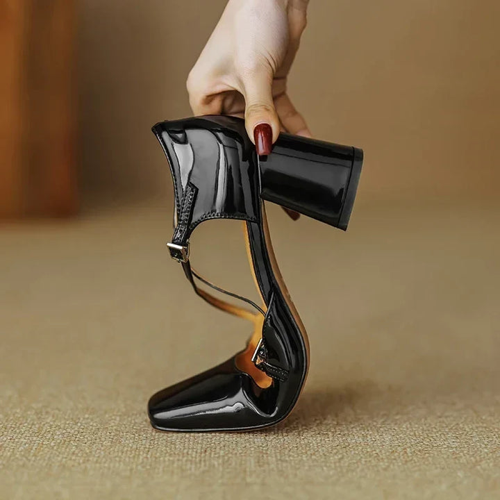 Authentic Leather Heels Lilian
