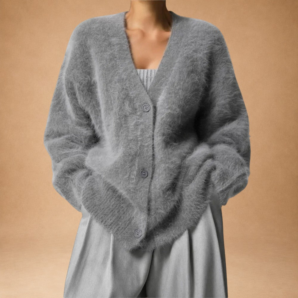 Luna - Controlled Cardigan in Cashmere