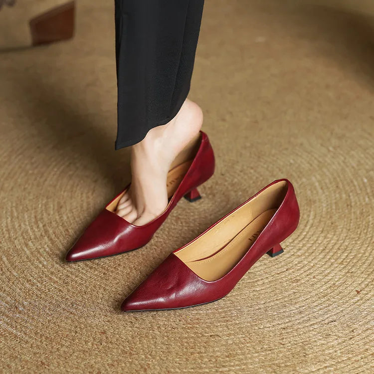 Genuine Leather Heels