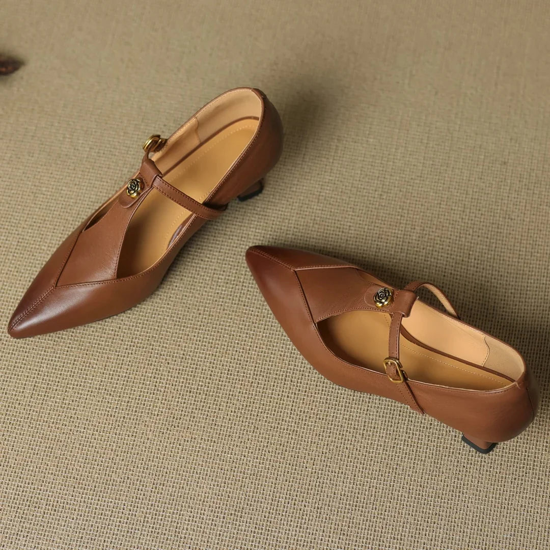 Leather Kitten Heels Maren
