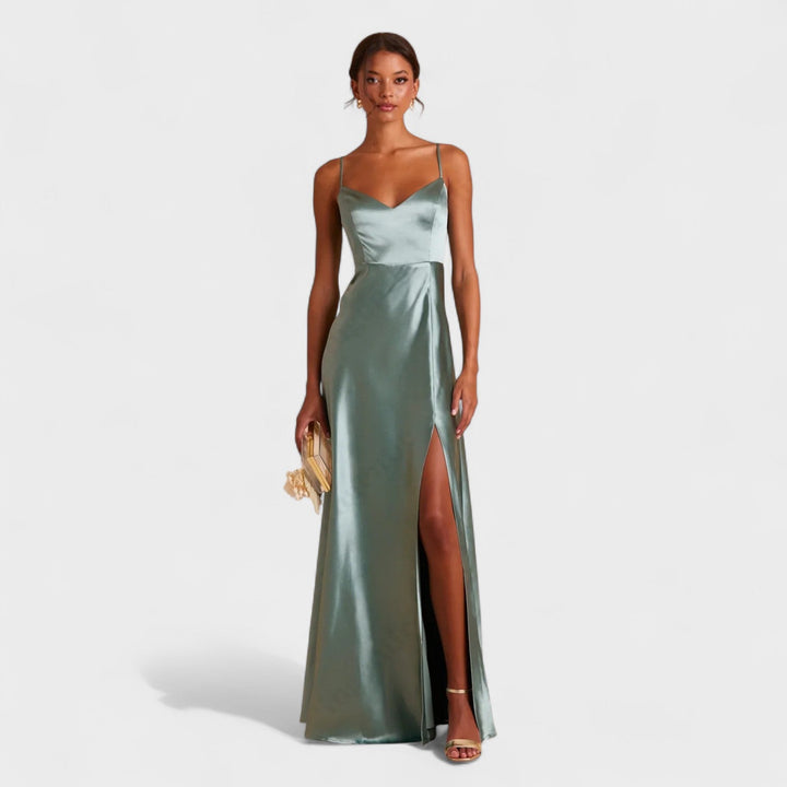 Lucia - Long Satin Dress