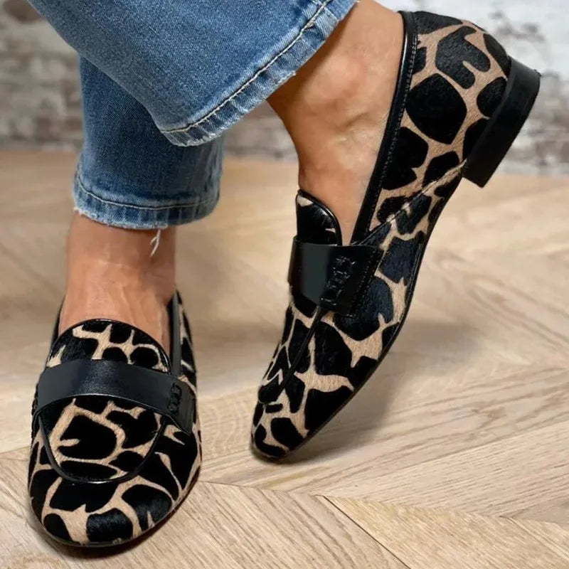 Leopard Patterned Moccasins