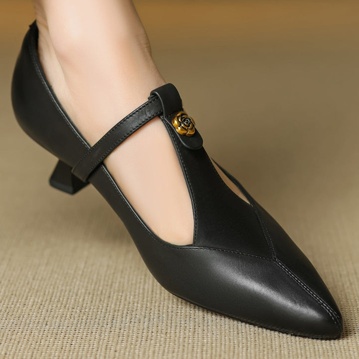 Leather Kitten Heels Maren