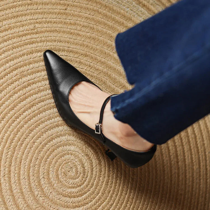 Authentic Leather Heels Samara