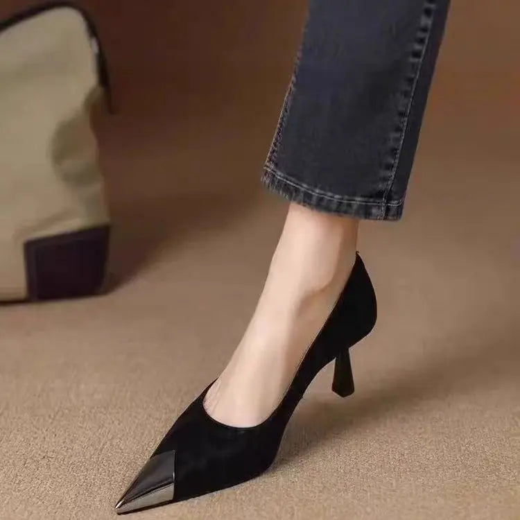 Authentic Leather Heels Livia