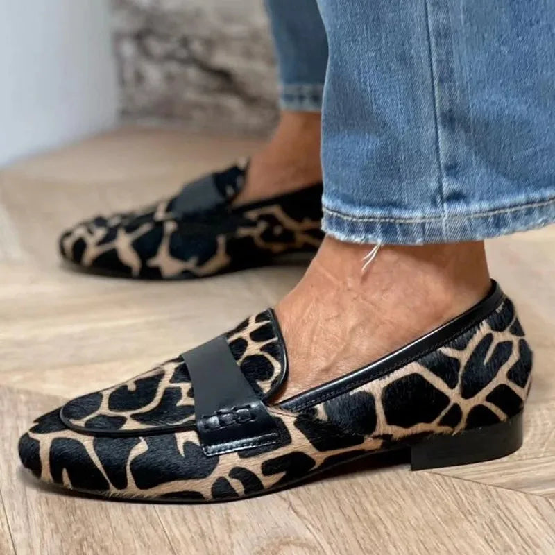 Leopard Patterned Moccasins