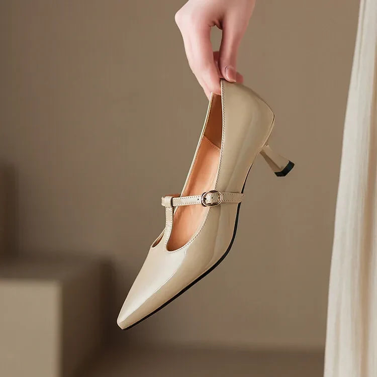 Authentic Leather Heels Ileen