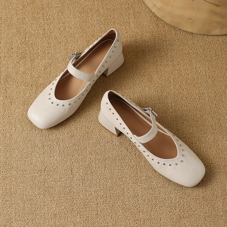 Authentic Leather Court Shoes Elour