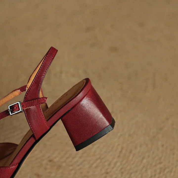 Elavi Authentic Leather Heels