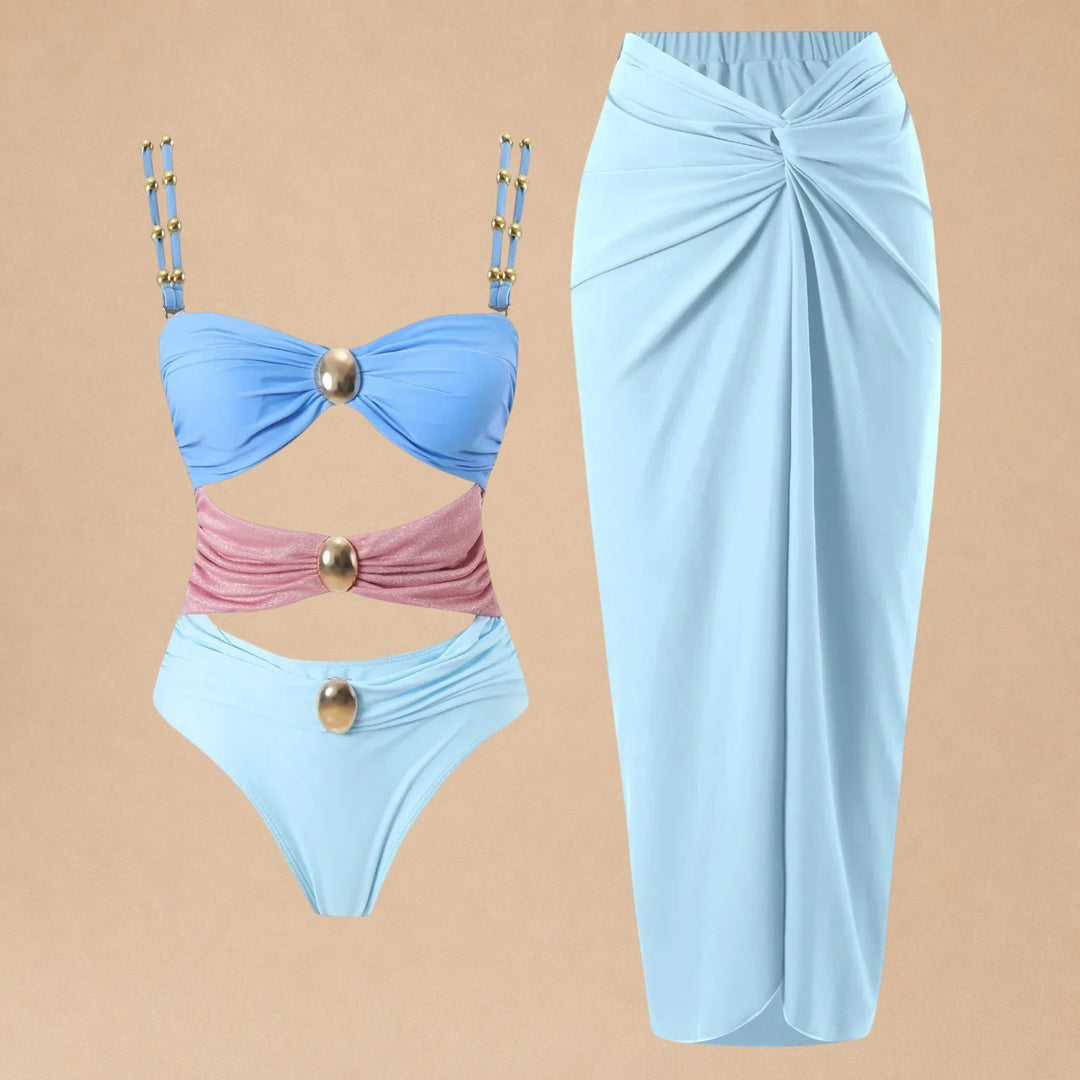 Raiz – Beach Twin Set with Satin Skirt
