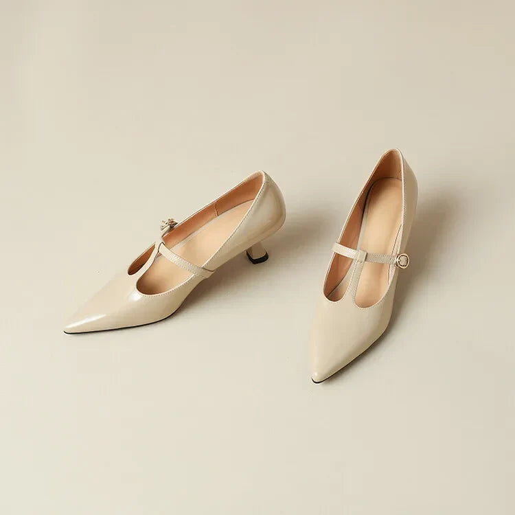 Authentic Leather Heels Ileen
