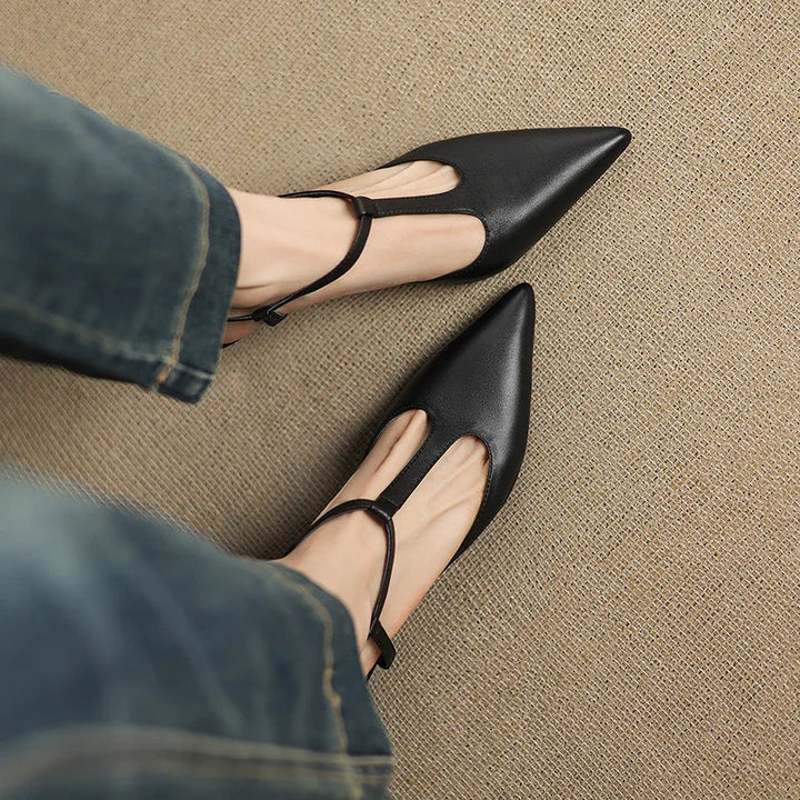 Authentic Leather Heels Serava