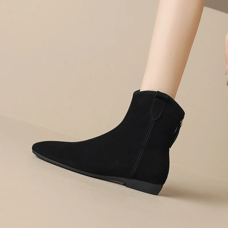 Renata Genuine Suede Chelsea Boots