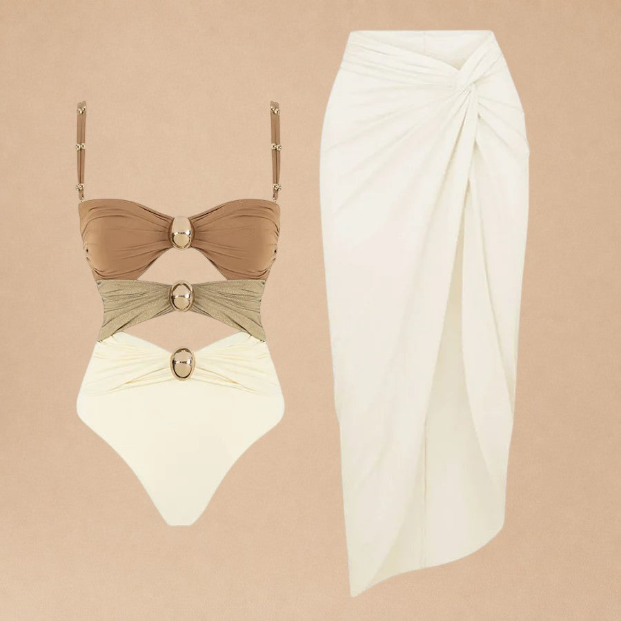 Raiz – Beach Twin Set with Satin Skirt