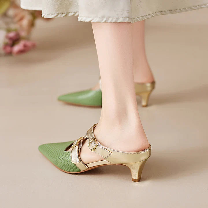 Zelle Genuine Leather Mules