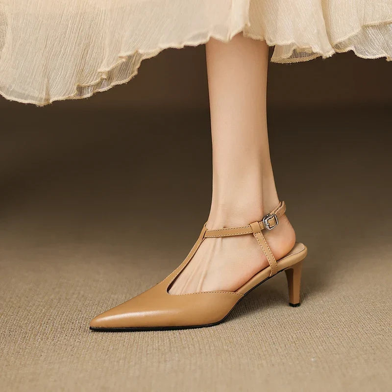 Authentic Leather Heels Serava