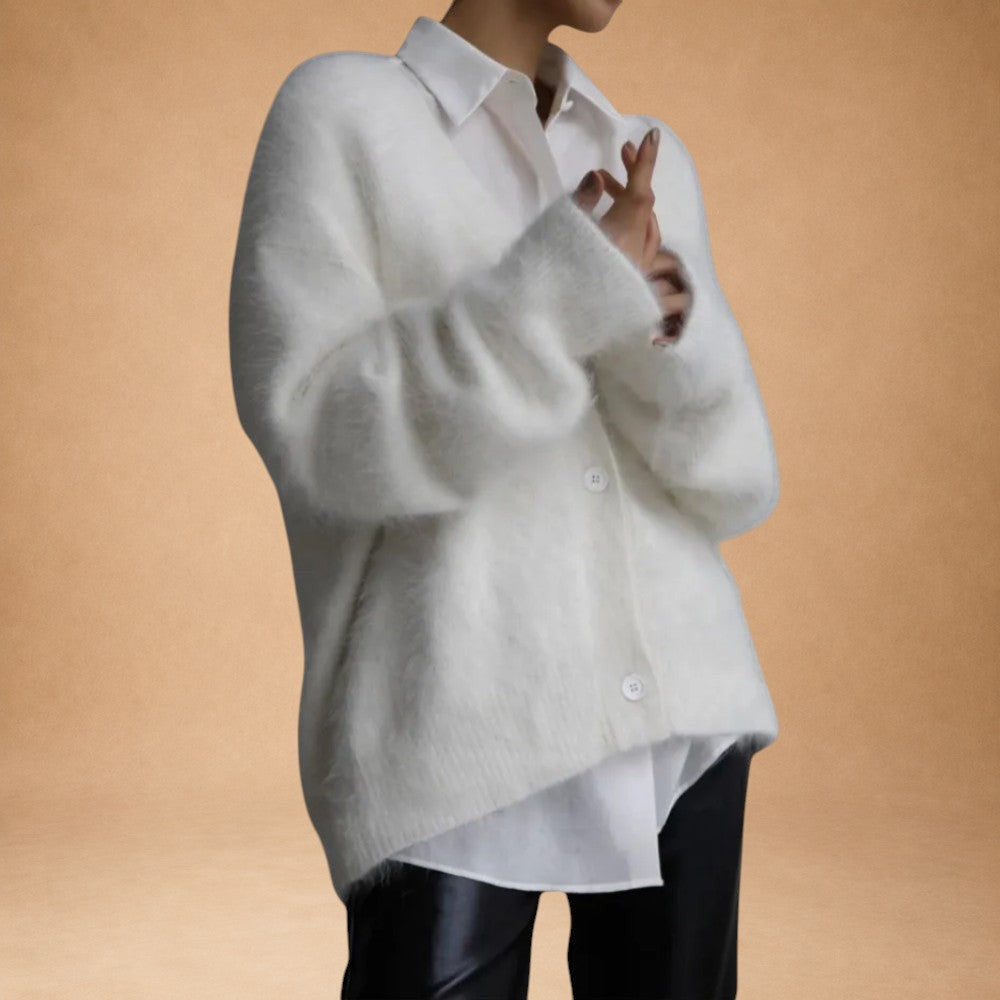 Luna - Controlled Cardigan in Cashmere