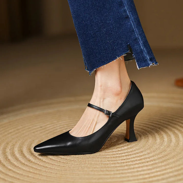 Authentic Leather Heels Samara