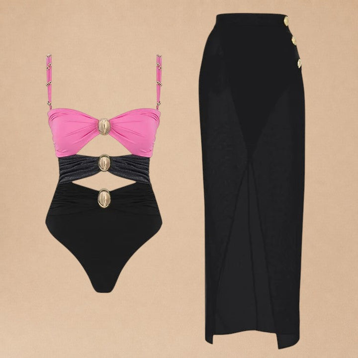 Raiz – Beach Twin Set with Satin Skirt