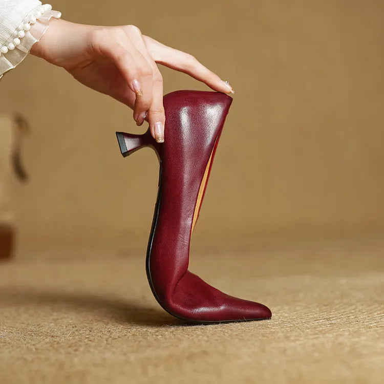 Genuine Leather Heels