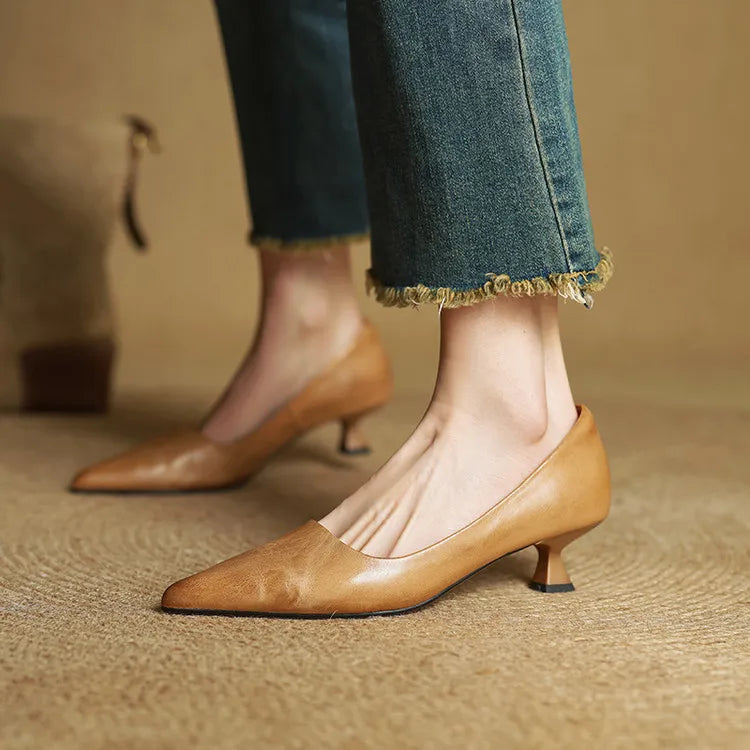 Genuine Leather Heels