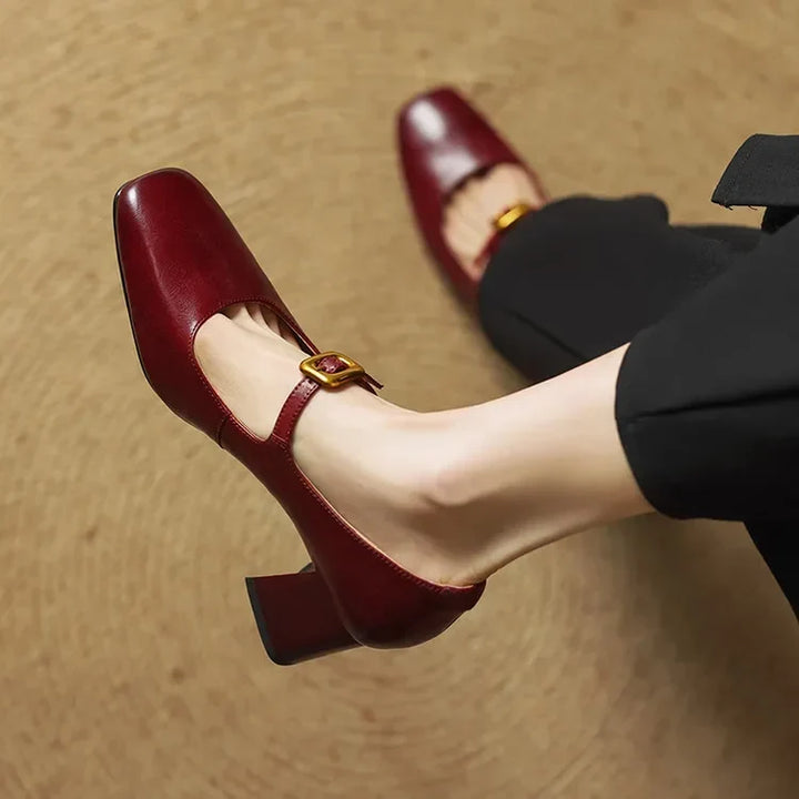 Authentic Leather Heels Luisa