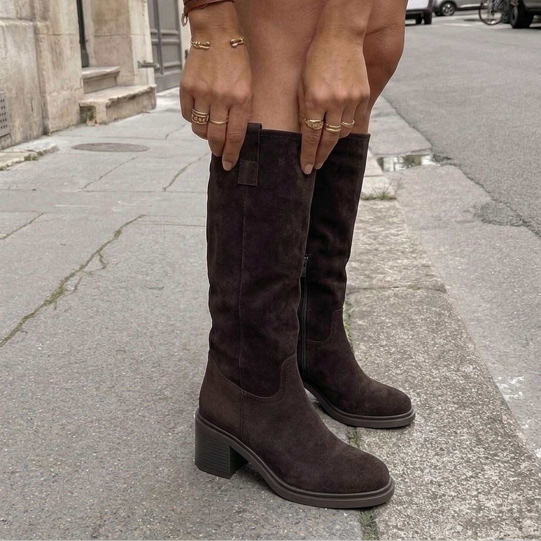 Chunky Heeled Ankle Boots