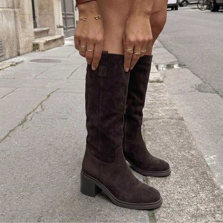 Chunky Heeled Ankle Boots