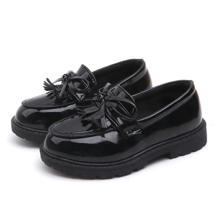 Mass-Produced Patent Leather Moccasins