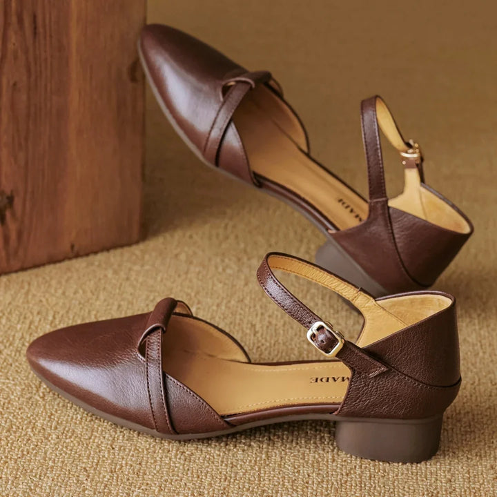 Authentic Leather Heels Laney