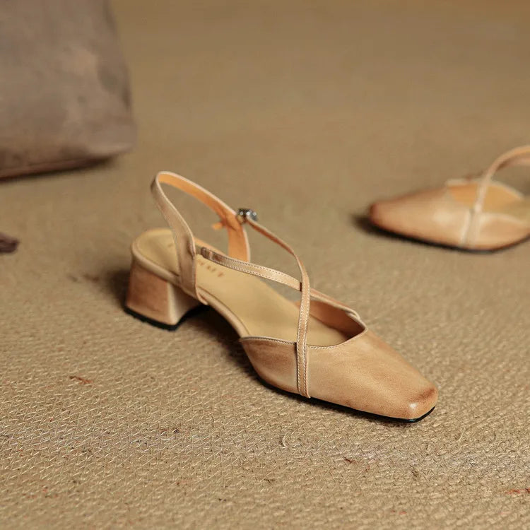Elavi Authentic Leather Heels