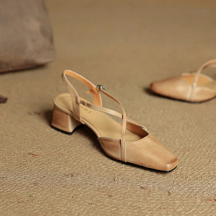 Elavi Authentic Leather Heels