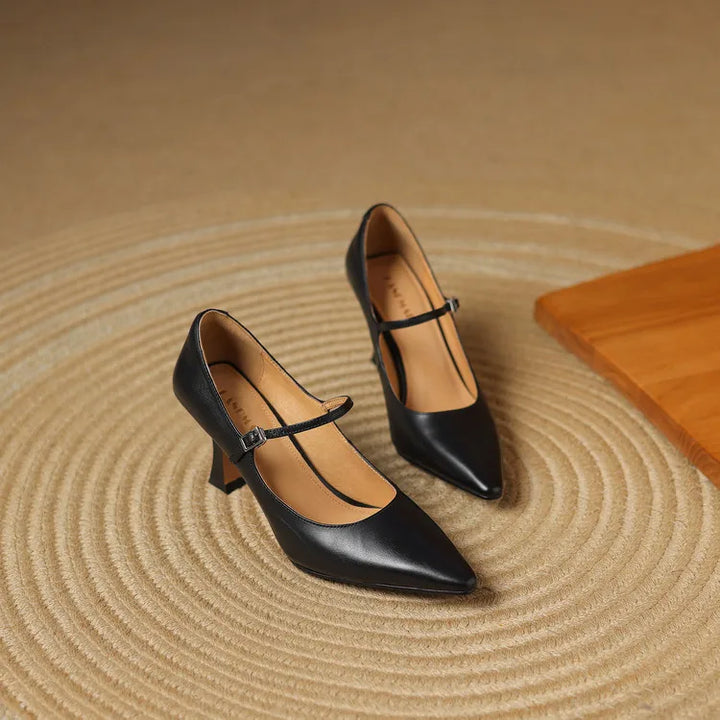 Authentic Leather Heels Samara