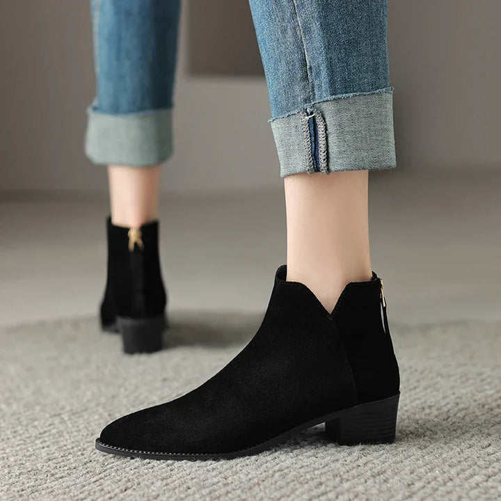 Farah Genuine Leather Ankle Boots