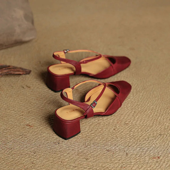Elavi Authentic Leather Heels