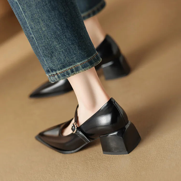 Authentic Leather Allure Heels