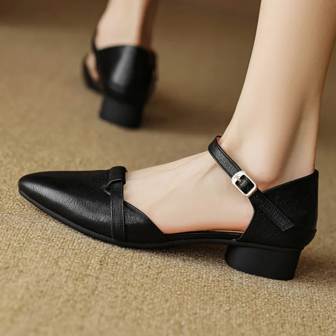 Authentic Leather Heels Laney