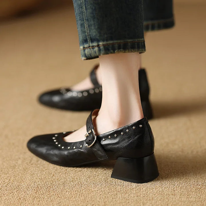 Authentic Leather Court Shoes Elour