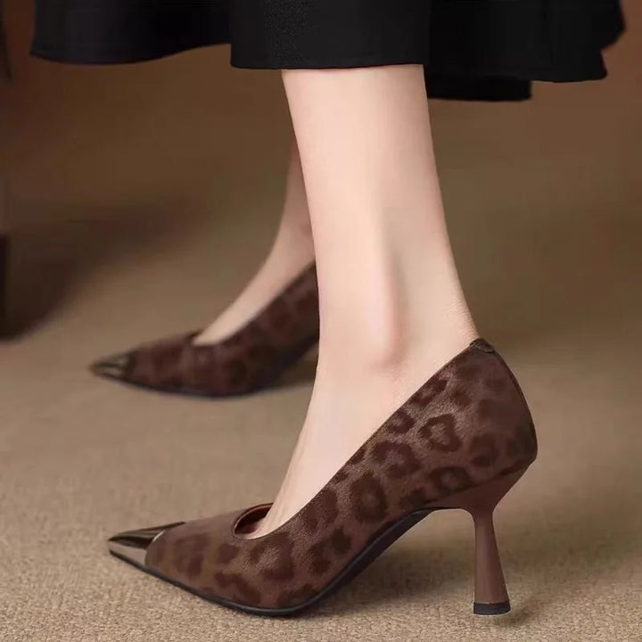 Authentic Leather Heels Livia