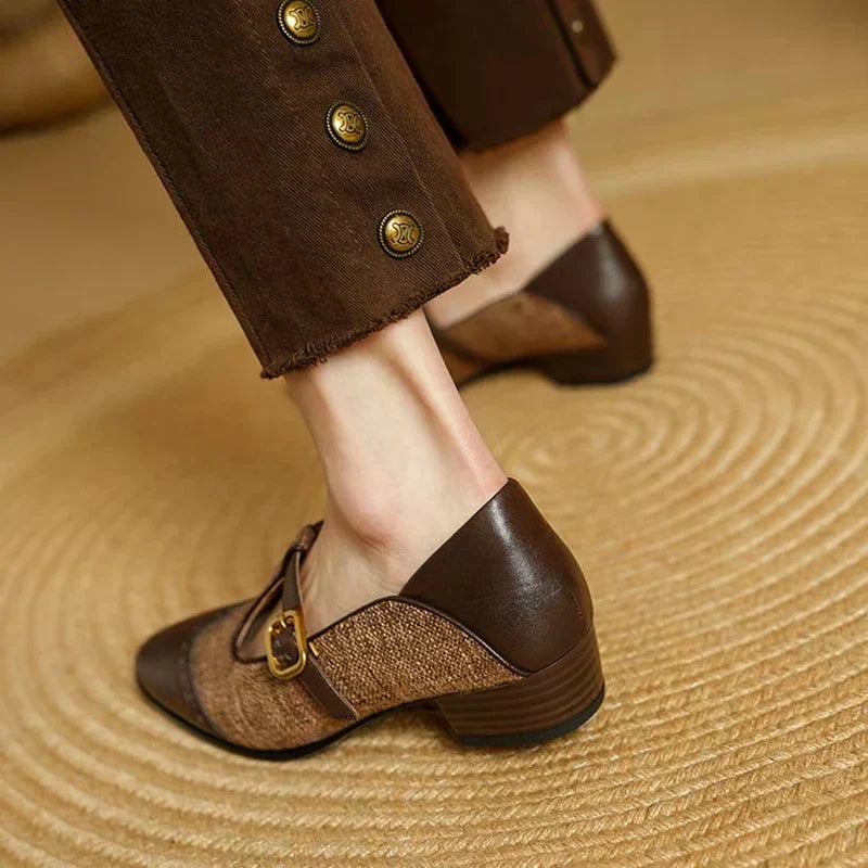 Sophie – Vintage Shoes with Buckle Design
