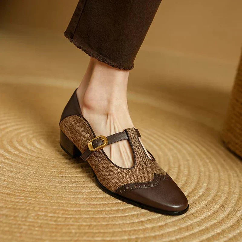Sophie – Vintage Shoes with Buckle Design