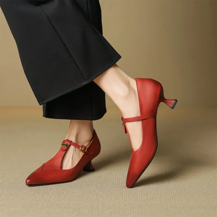 Leather Kitten Heels Maren